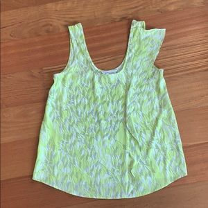 BCBGeneration Ruffle Scoop Neck Top